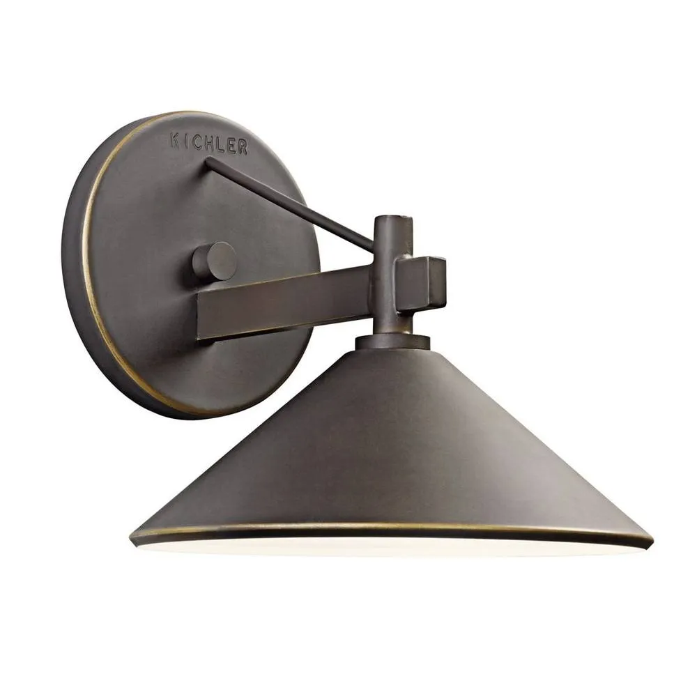 Netlighting Ripley Small Wall Lantern Old Bronze IP44 in Brown