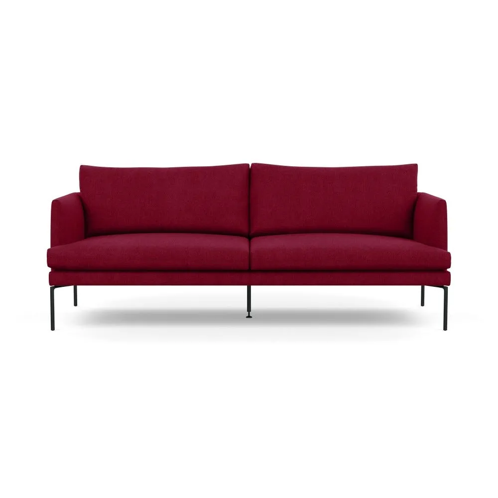 Heal's Matera 3 Seater Sofa St Moritz Wool Red 2