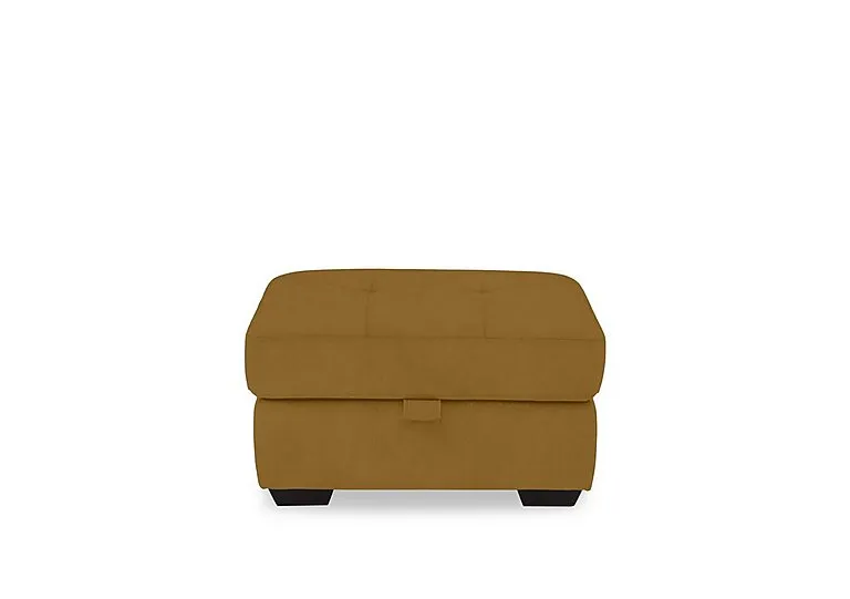 Dinky Fabric Large Storage Footstool - Opulence Saffron