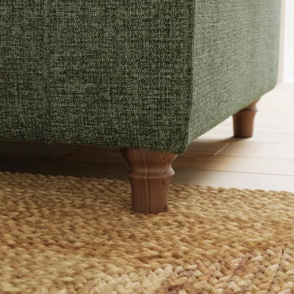 Flori Chenille Soft Texture Corner Chaise Sofa 5
