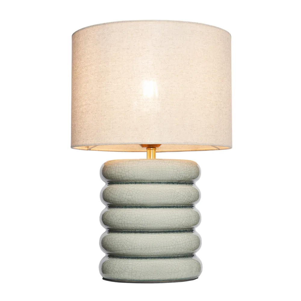 Florence Flump Table Lamp, Pale Green 1