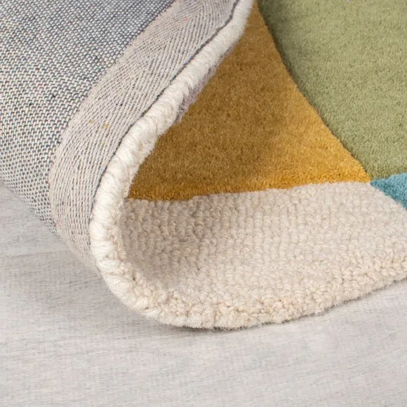 Glow Wool Modern Round Rug 3