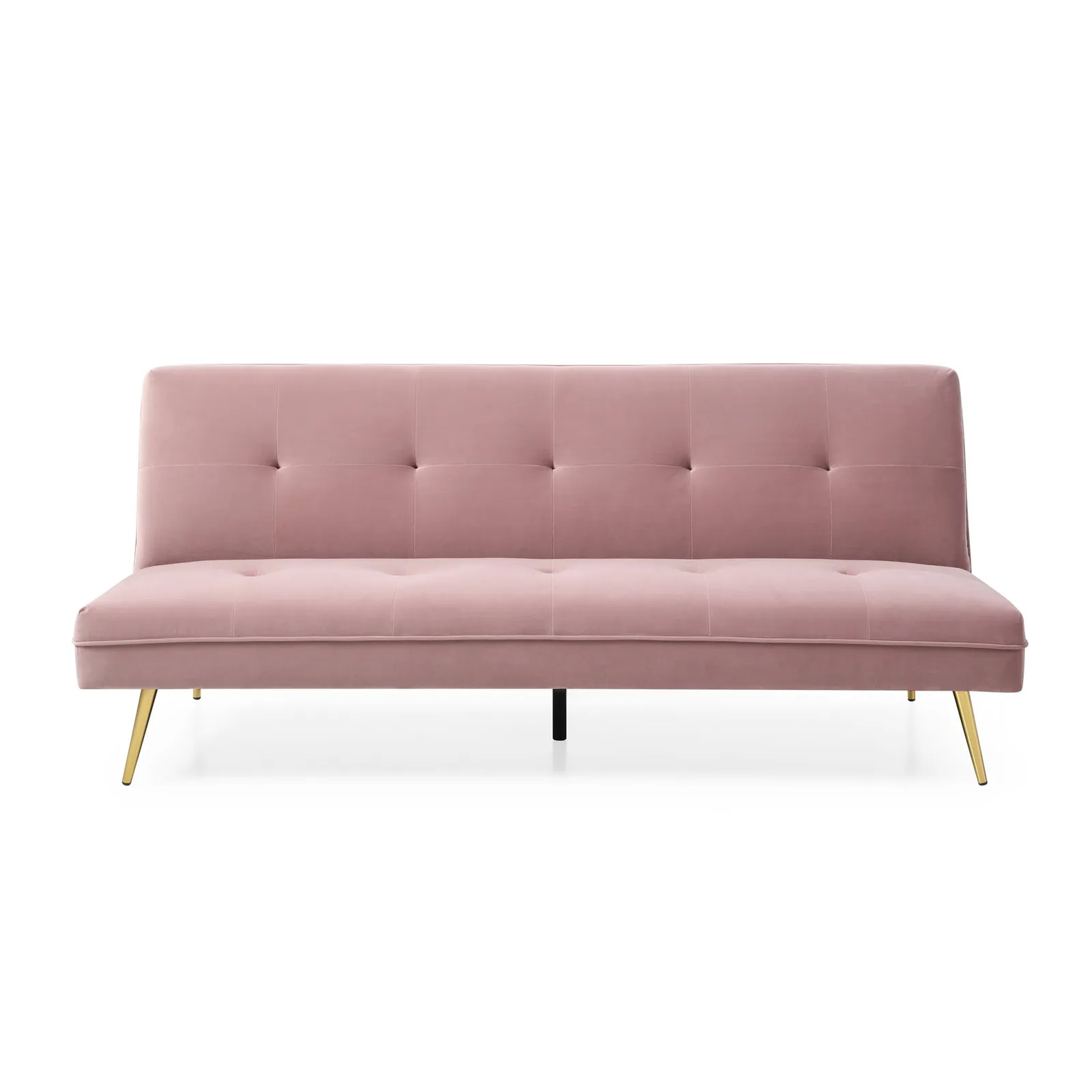 Juno Velvet Sofa Bed Blush