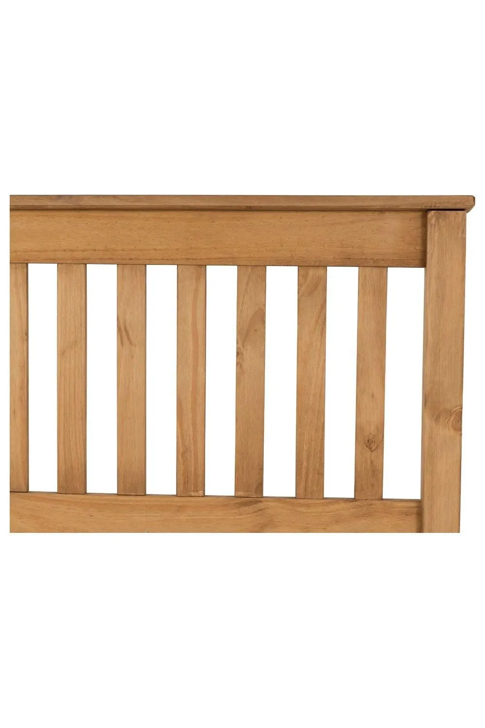 Seconique Monaco 4'6" Double Bed High Foot End in Natural 5