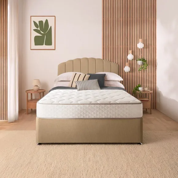 Silentnight Divan Set with Merlin Headboard and 800 Pocket Spring Memory Foam Mattress 2