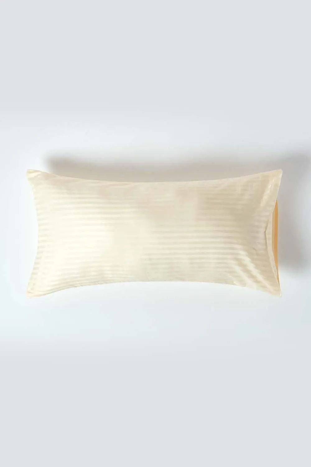 Homescapes Egyptian Cotton Ultrasoft Housewife Pillowcase 330 TC, King Size in Bright Yellow 1