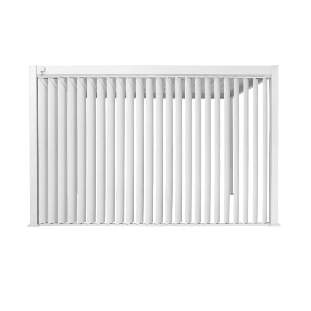 sweeek Vertical adjustable louver panel 4m for Triomphe pergola 4x3m in White 3