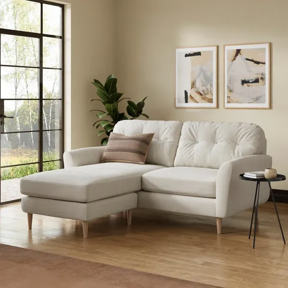 Sven Soft Texture Chenille Reversible Corner Chaise Sofa 1