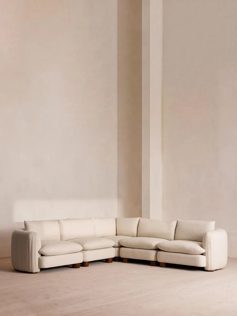 Vivienne Modular Corner Sofa, Linen, Bisque