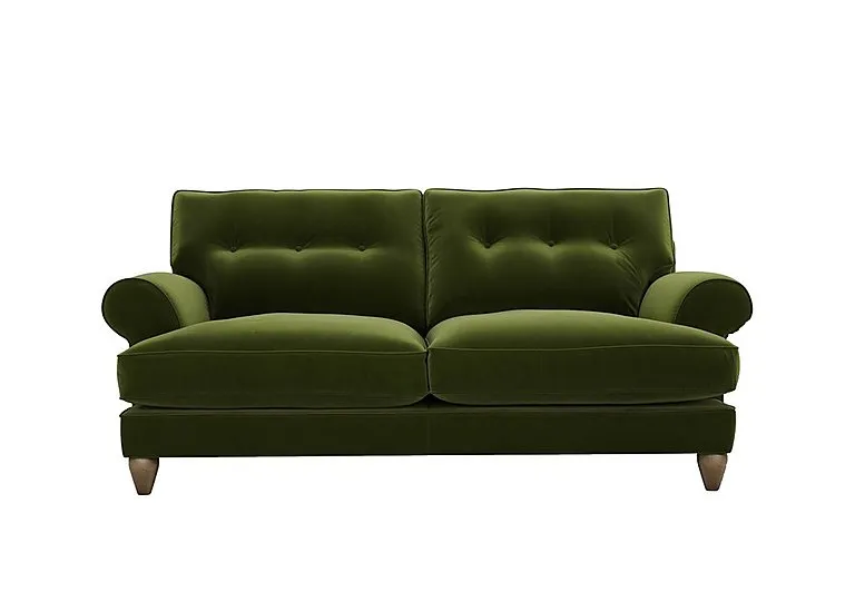 Bronwyn 3 Seater Fabric Classic Back Sofa - Woodland Moss