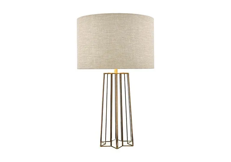 Star Antique Brass Table Lamp