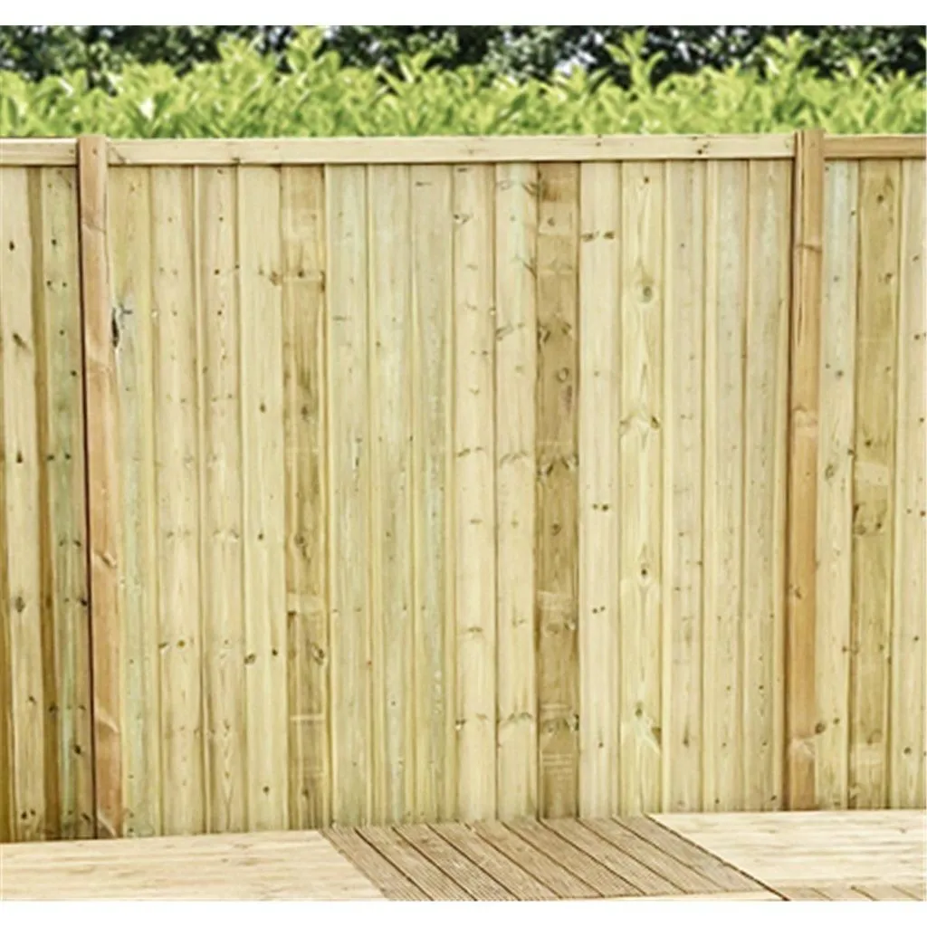 Marlborough 4FT Vertical Pressure Treated 12mm Tongue & Groove Fence Panel in Natural 3