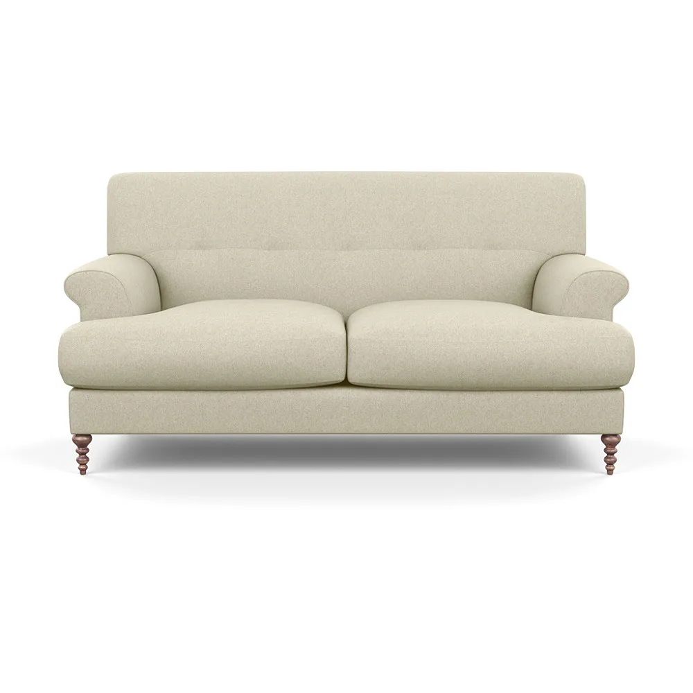 SCP Oscar 2 Seater Informal Sofa Cotton Grain Walnut Feet