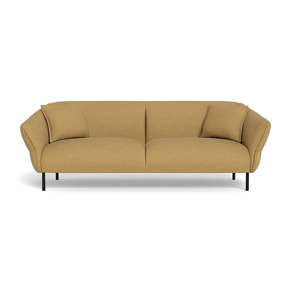 Heal's Alto 4 Seater Sofa Boucle Tweed Citrine Black Feet 1