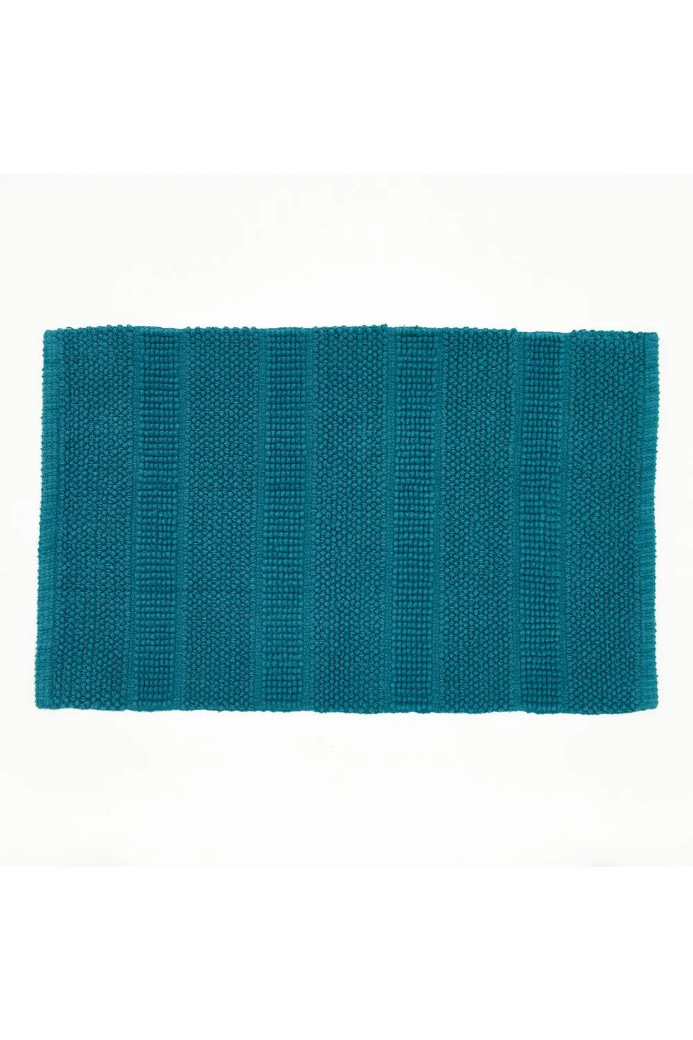Deyongs Romeo Textured 100% Cotton Bath Mat - 1500gsm Absorbent Bathroom Rug | 1846 in Turquoise 2