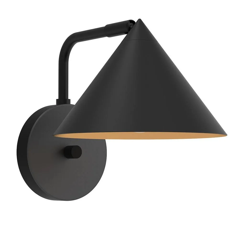Netlighting Alora Mood Remyck Dome Wall Lamp Contemporary Matt Black 1x E27