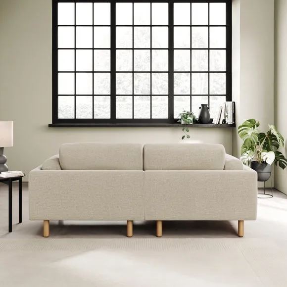 Newton Basket Weave Corner Chaise Sofa 4