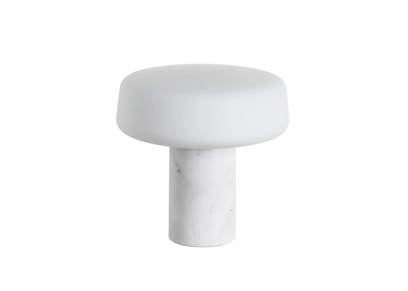 Case Solid Table Lamp Large Carrara Marble