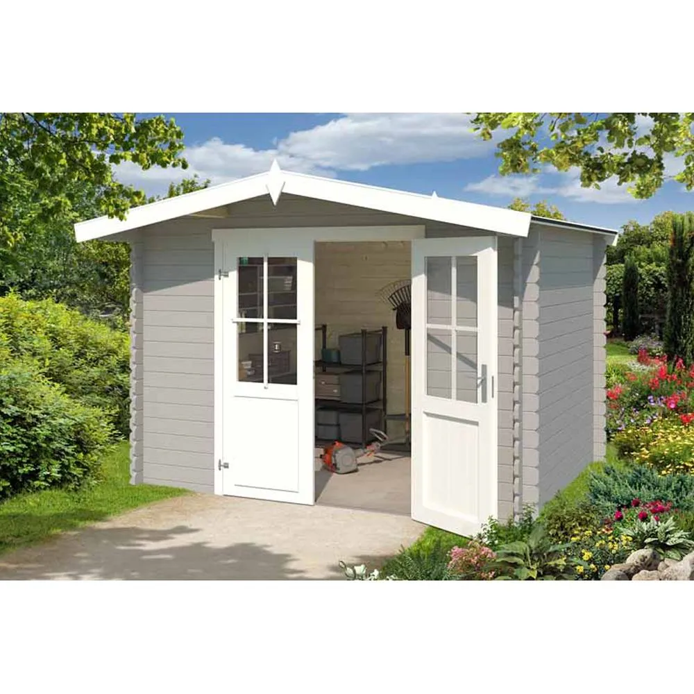 Lasita Maja Ltd Baltimore-Log Cabin, Garden Room, Home Office - L324xW290xH222.3 cm in Brown 5