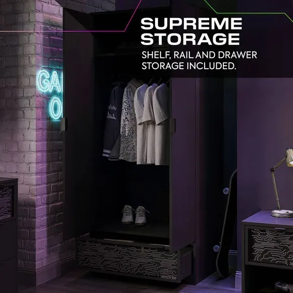 X Rocker NeoNite Circuit Edition LED Double Wardrobe 6