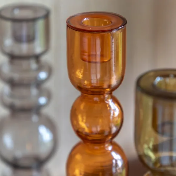 Villena Glass Taper Candlestick Holder 2