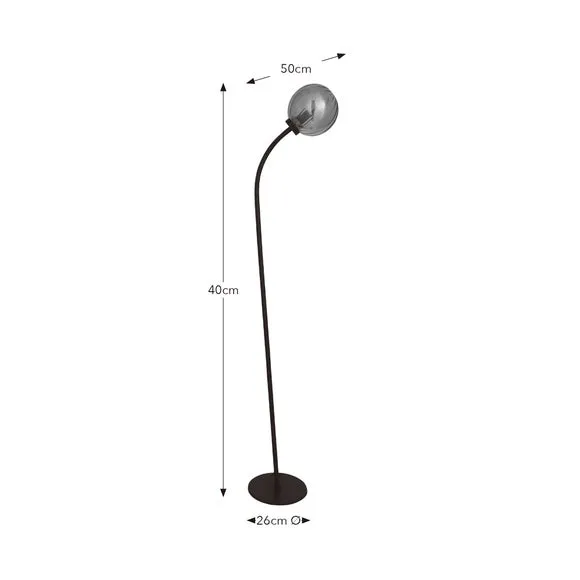 Luxe Ribbed LED Floor Lamp 6