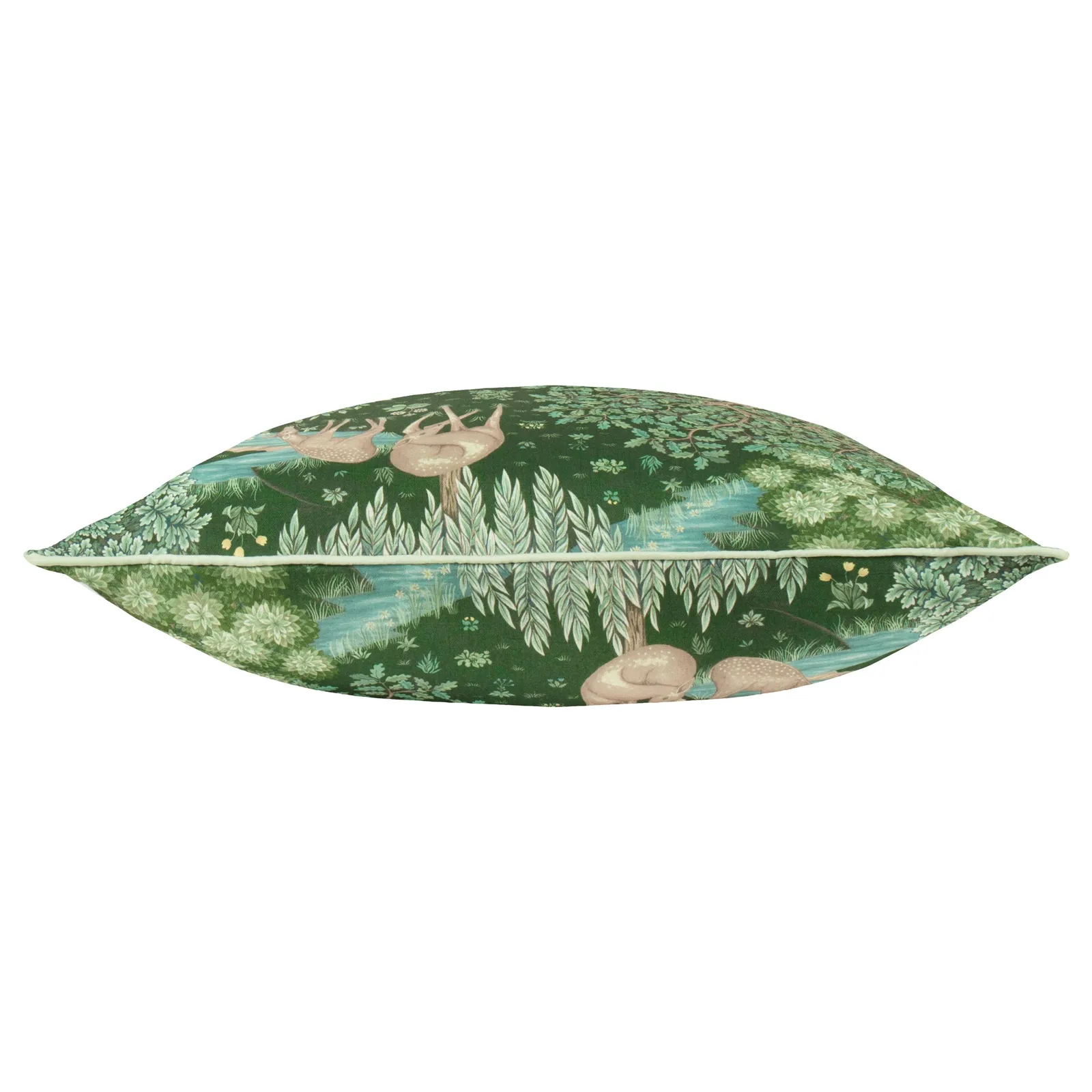 Morris & Co The Brook Printed Outdoor Cushion in Green 3