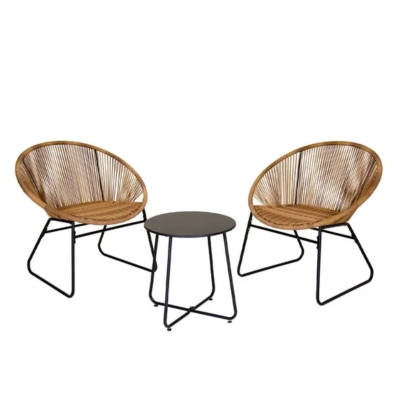 Charles Bentley Zanzibar Tea for Two Bistro Set 3