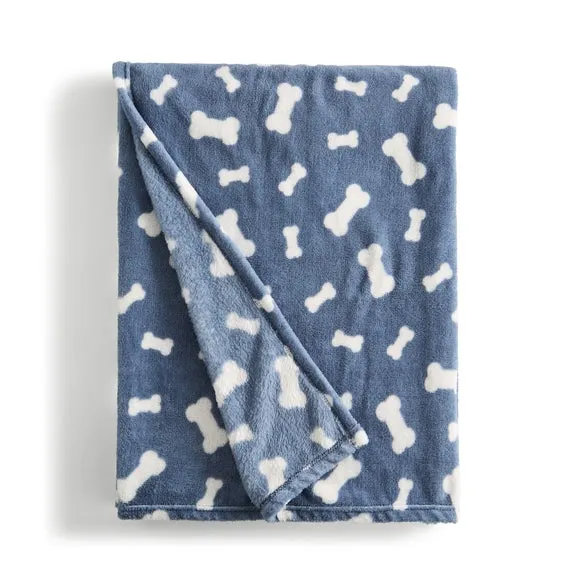 Bone Print Throw Blanket 130cm x 170cm 3