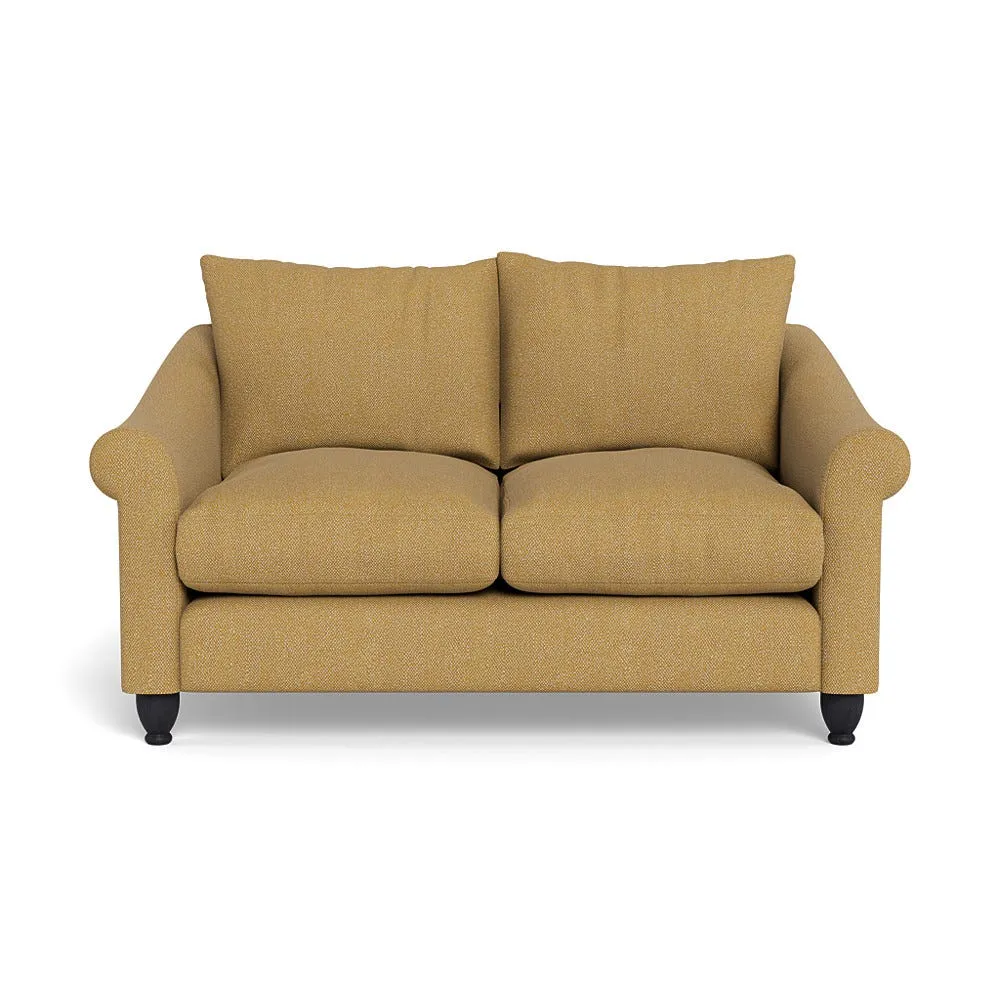Heal's Devon 2 Seater Boucle Tweed Citrine Black Feet 1
