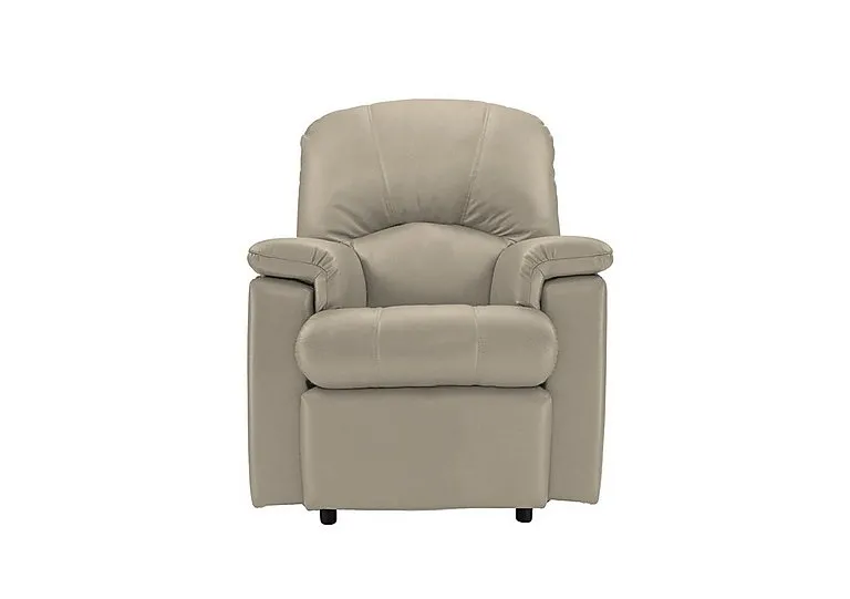 Chloe Small Leather Armchair - Oxford Mushroom