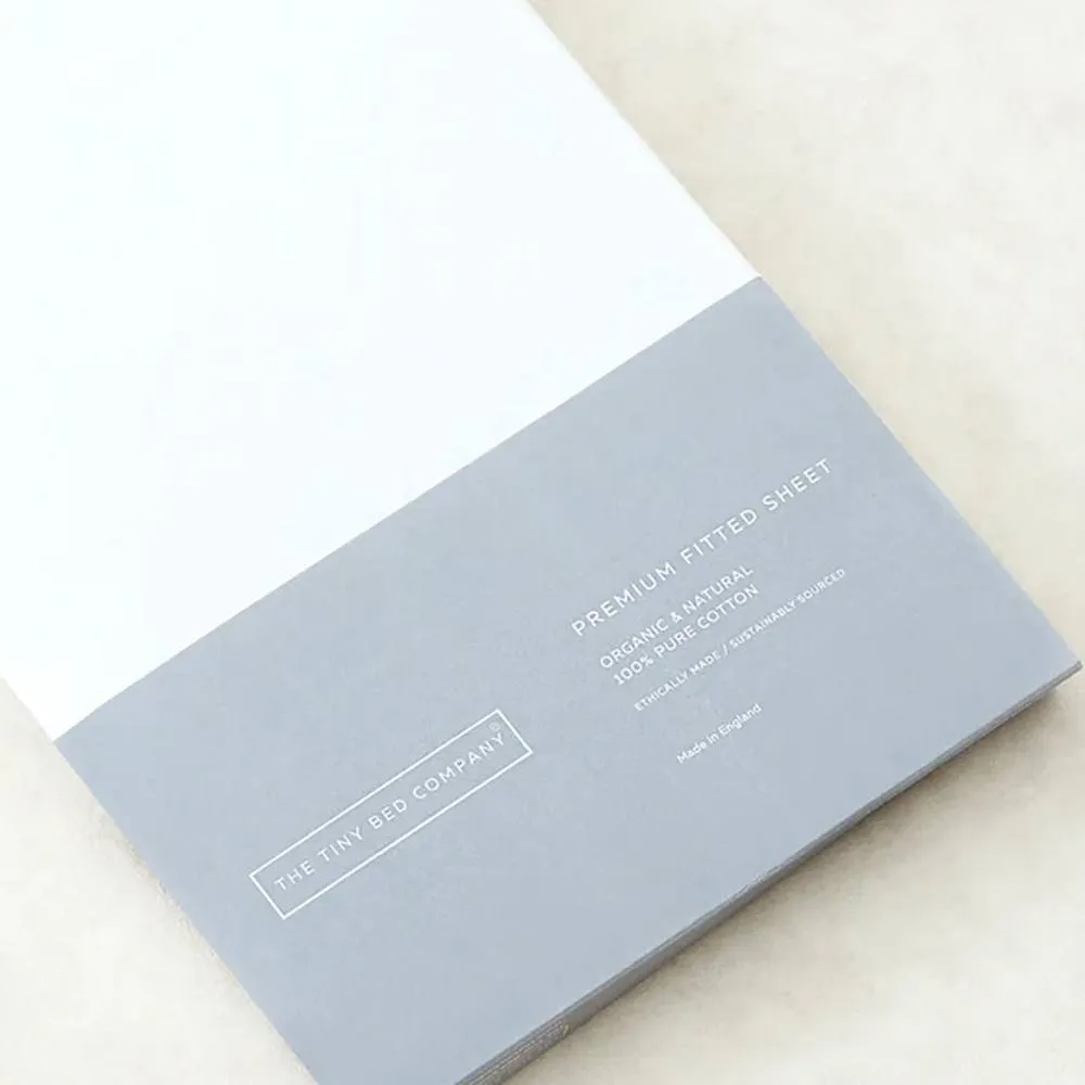 The Tiny Bed Company Premium Cotton Fitted Sheet to fit Bugaboo Stardust - 91 x 51cm in White