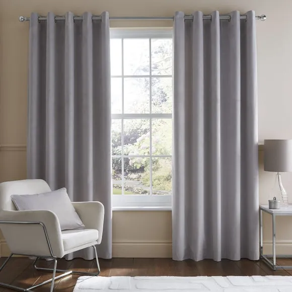 Luxe Velour Eyelet Curtains (Blackout Available) 2