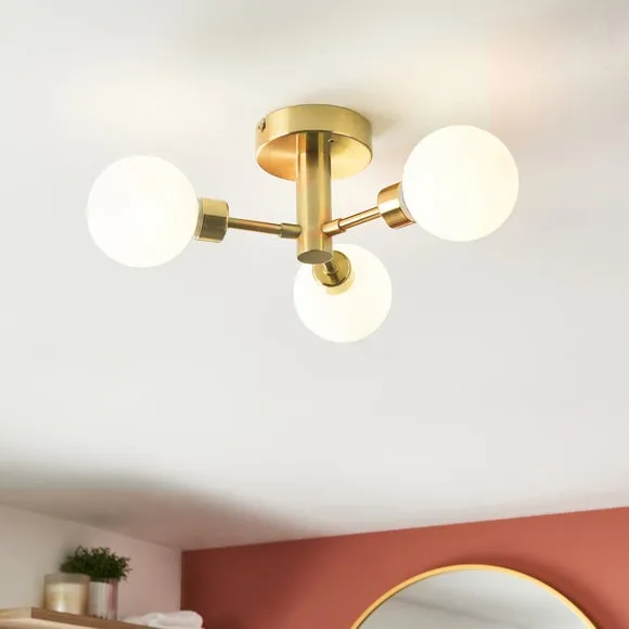 Sfera Mid Century 3 Light Ceiling Light 1