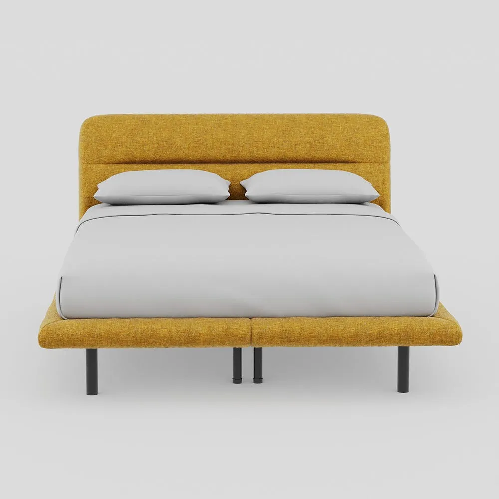 Heal's Gia Bed King Nova Velluto Corn Slats Black Feet 1