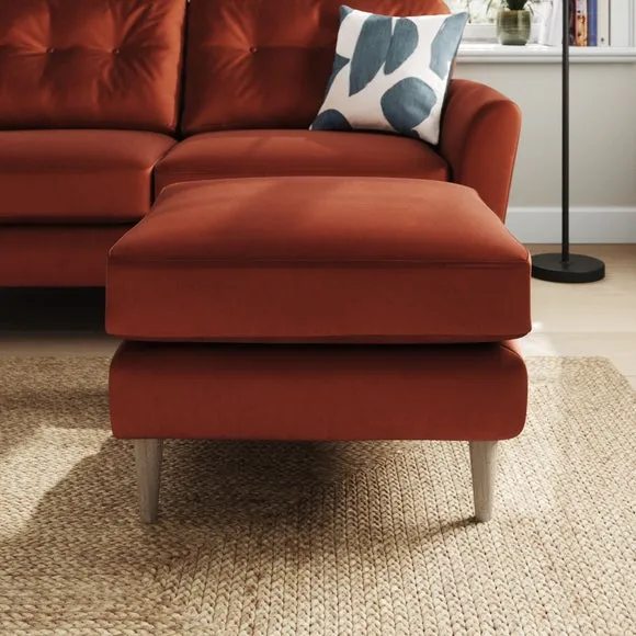 Sven Opulent Velvet Footstool 5