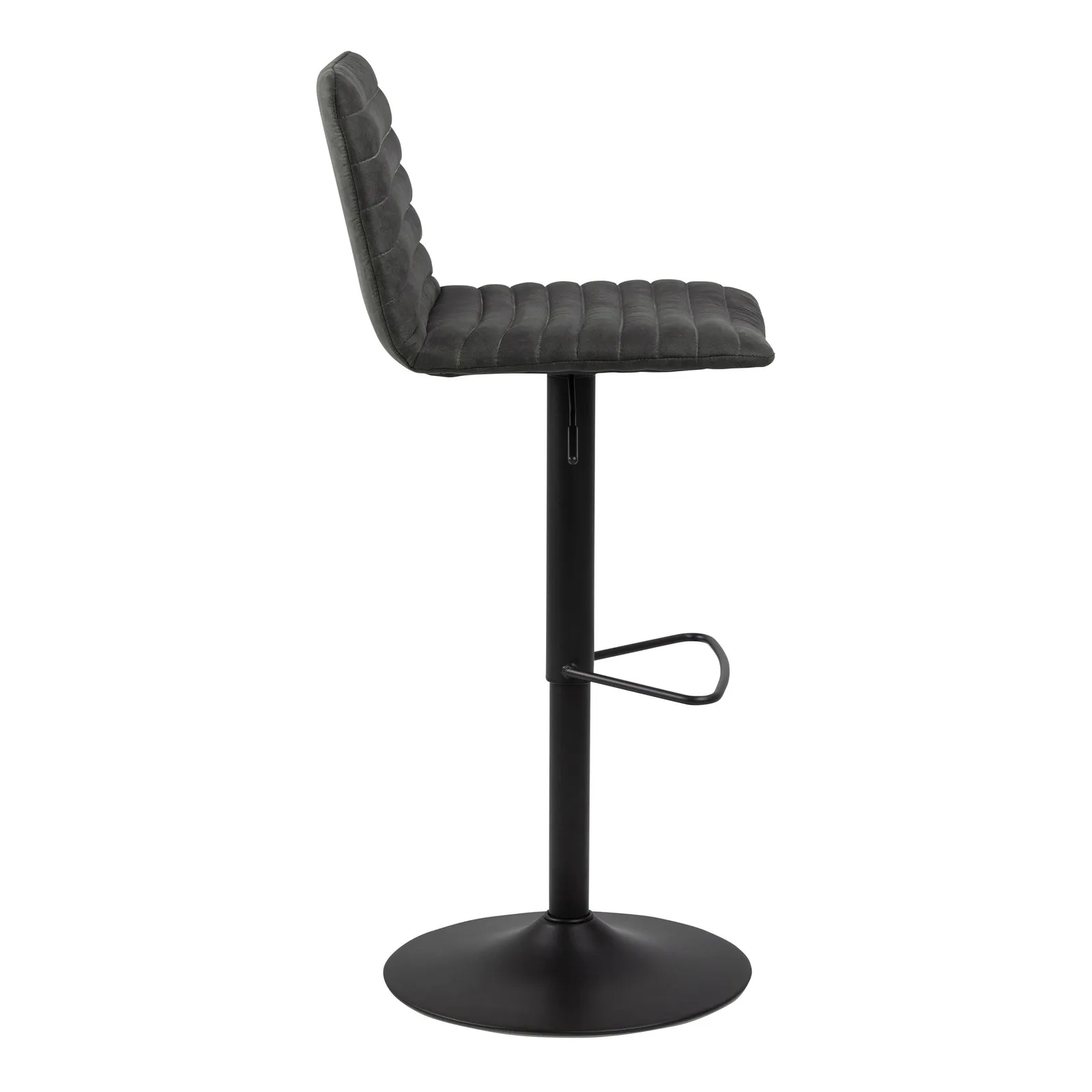 Furniture To Go Kimmy Bar Stool in Grey Fabic Set of 2 3
