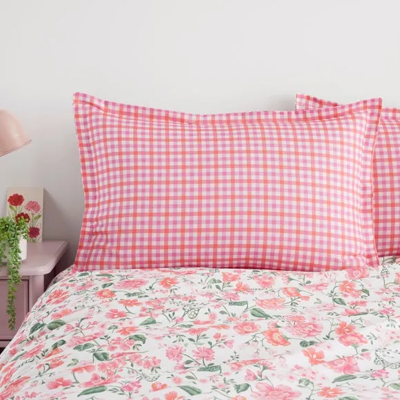 Eden Floral Polycotton Oxford Pillowcase