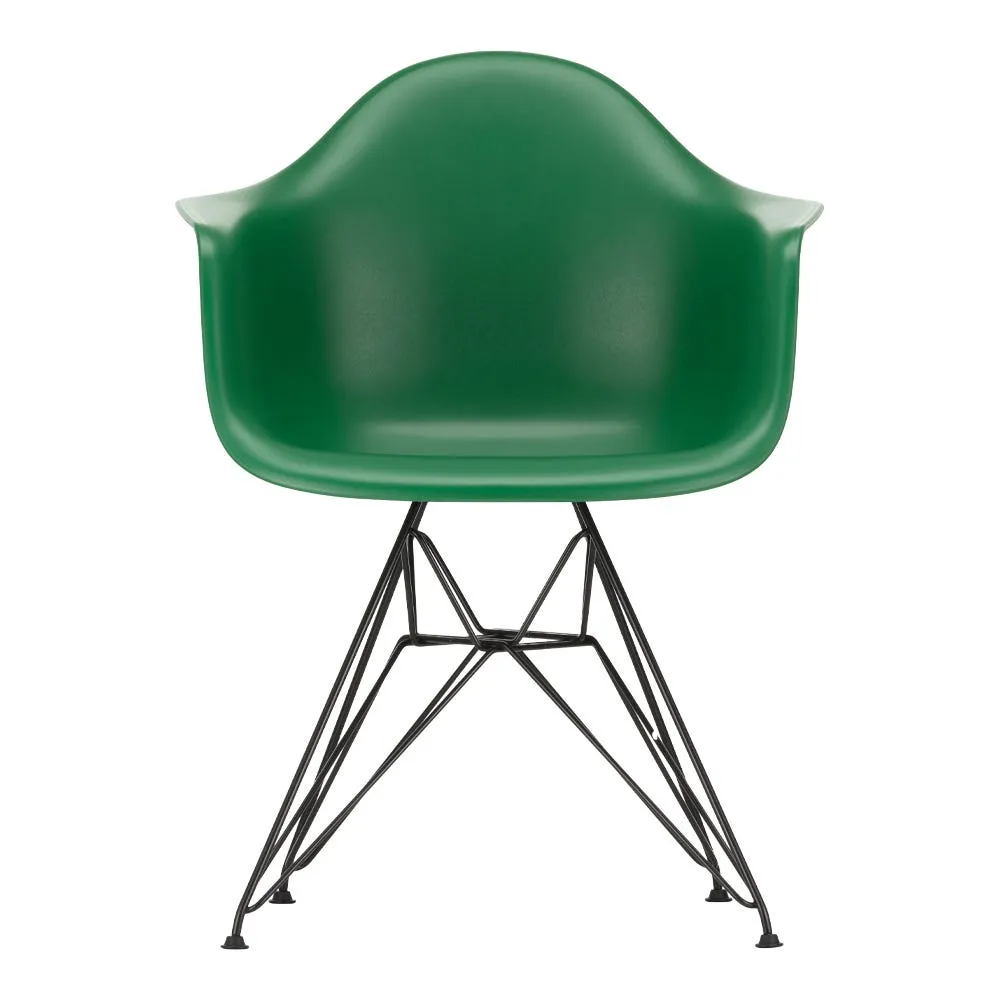 Vitra Eames DAR Armchair RE in Emerald with 30 Basic Dark Powder Coated Base 05 Glides 1