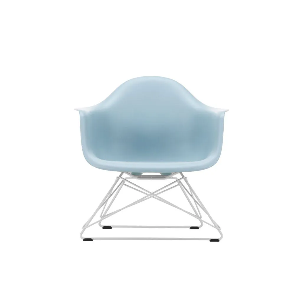 Vitra Eames LAR Chair Ice Grey White Powder Coated Wire Base With Cross Struts 1