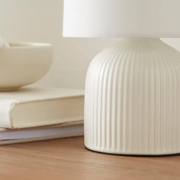 Hebe Ribbed Ceramic Table Lamp 3
