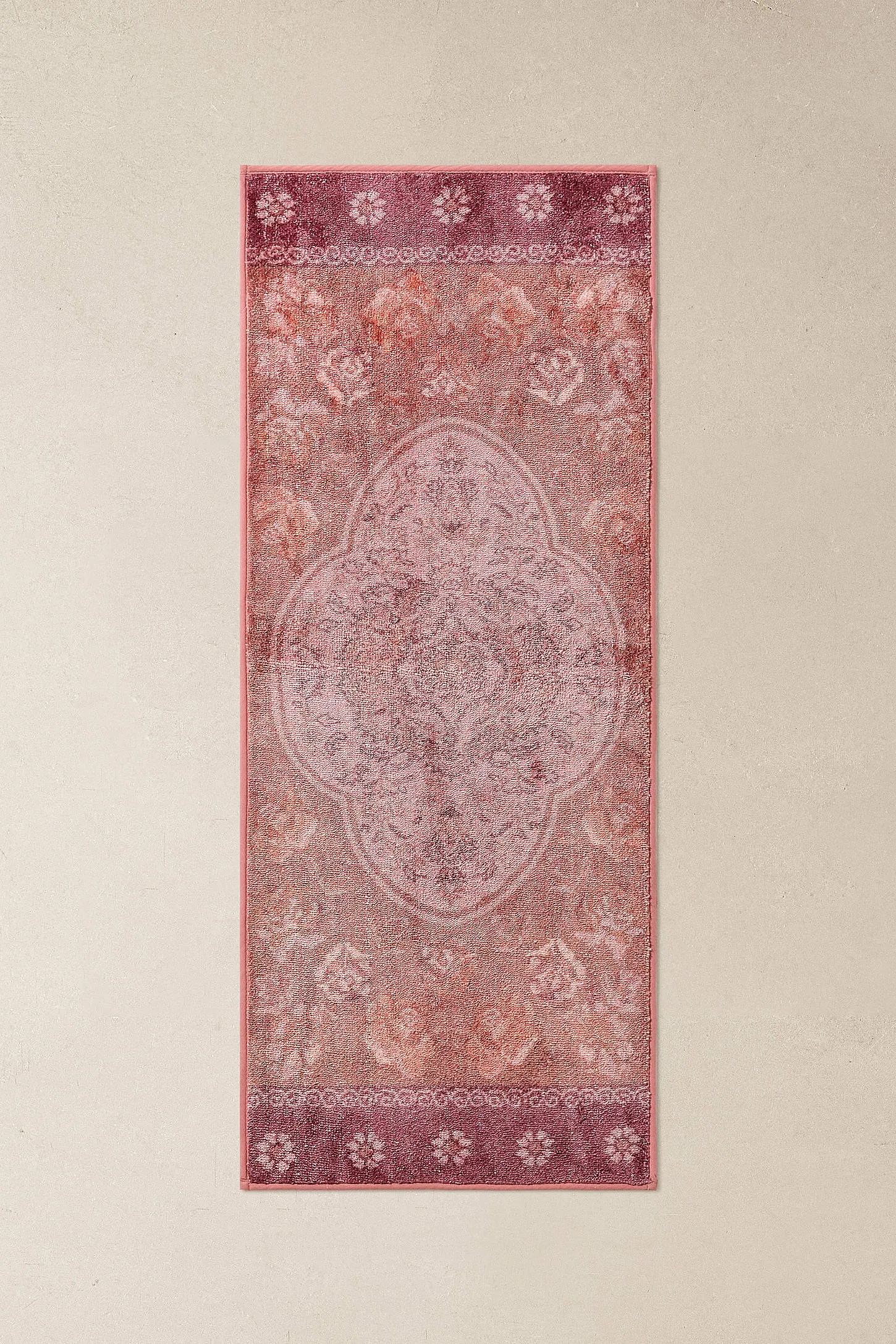Minerva Pink Runner Bathmat - Pink