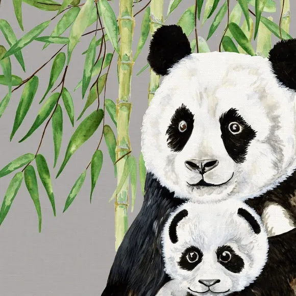 Jungle Panda Square Cushion Cover 2