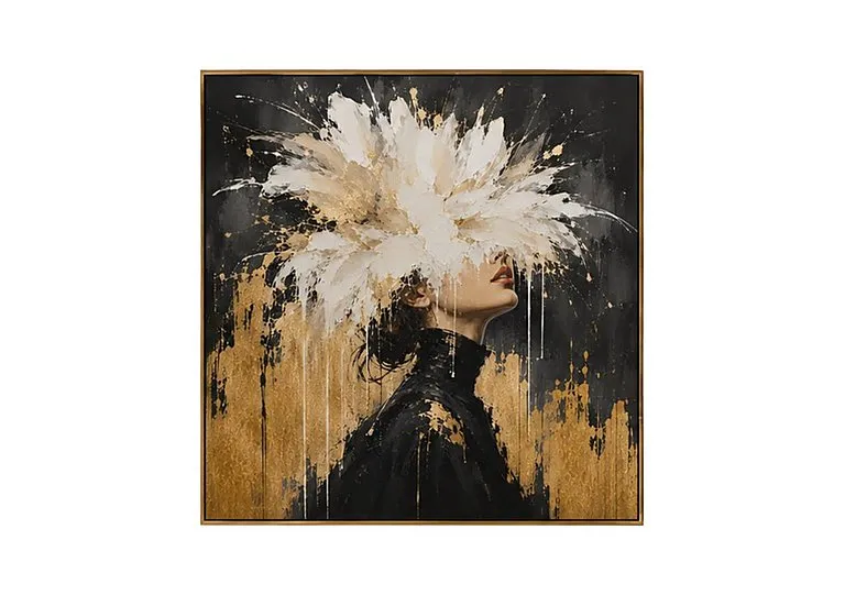 Gilded Awakening 1 Square Framed Canvas - Home Accessories - In Time for Christmas