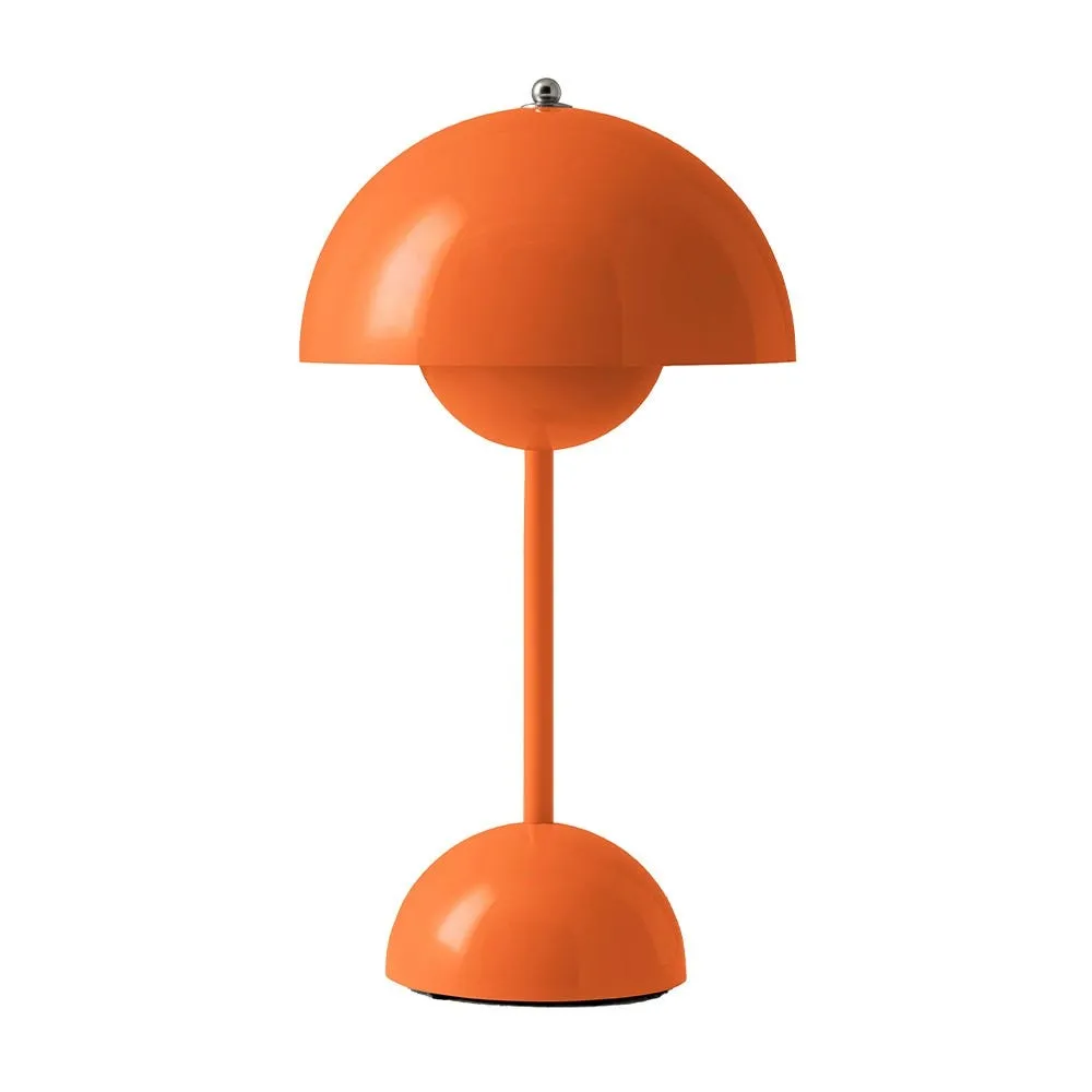 &Tradition Flowerpot LED Portable Table Lamp VP9 Zesty Orange 3