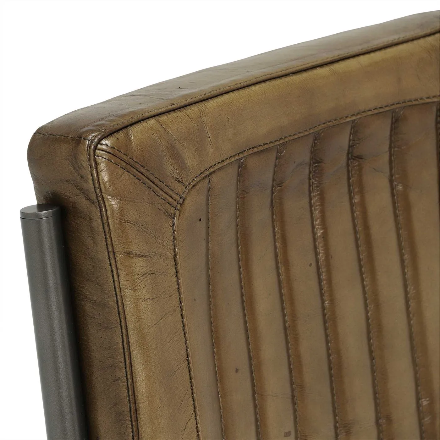 Pure Furniture Jensen Dining Chair, Green Leather | Barker & Stonehouse 3