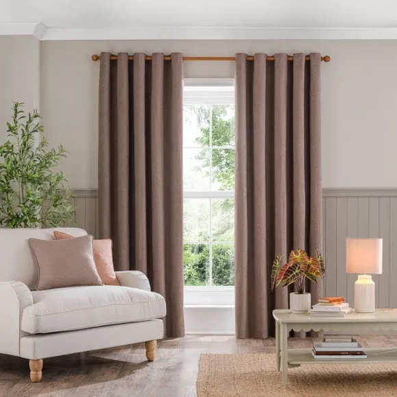Luna Brushed Eyelet Curtains (Blackout Available) 2