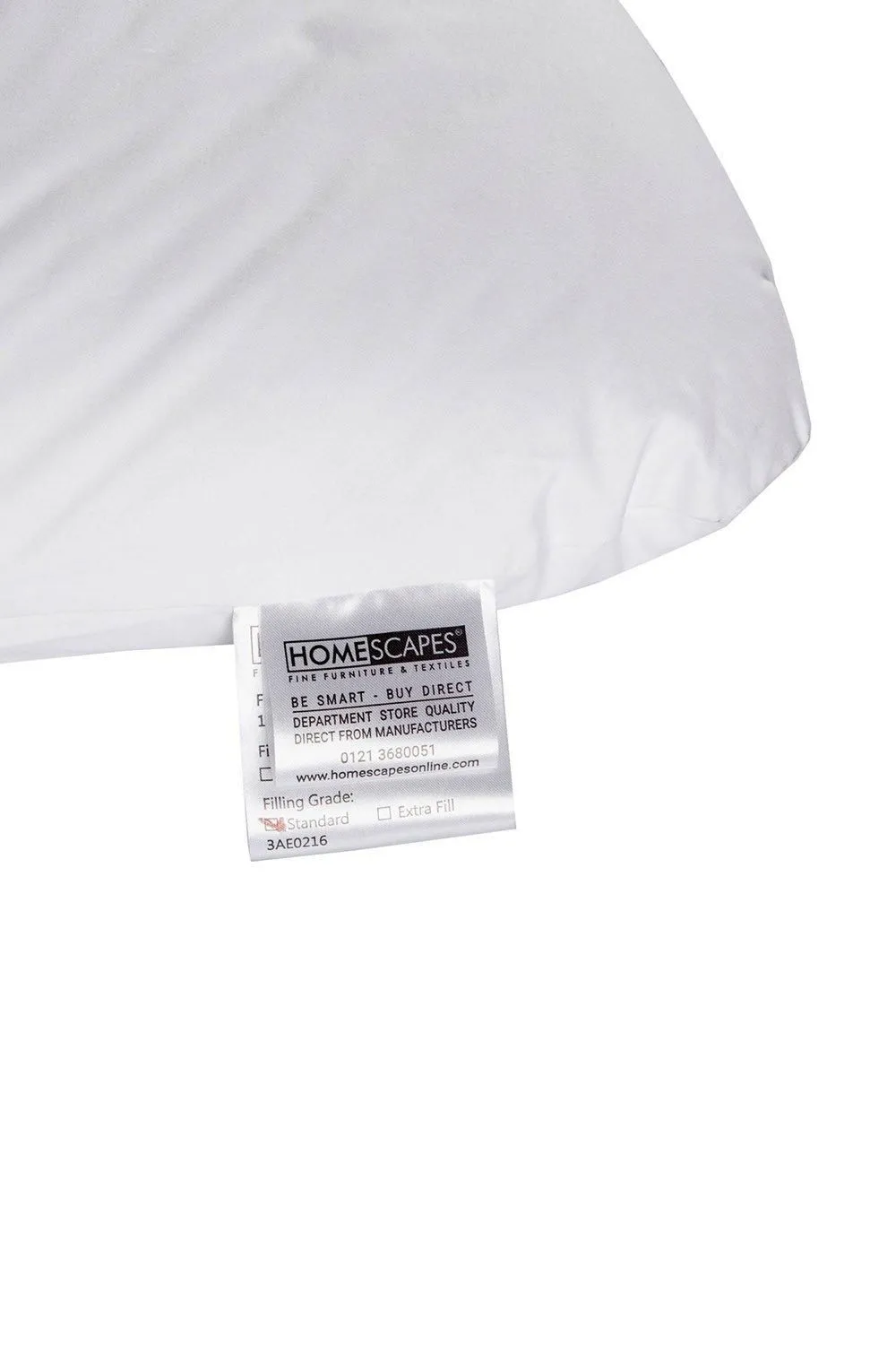 Homescapes U Shaped Comfort Pregnancy Pillow Super Microfibre in White 3