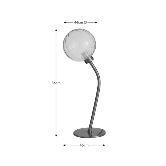 Luxe Ribbed LED Table Lamp 6