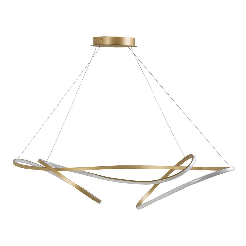 Heal's Ribbon LED Ceiling Pendant XL Satin Gold 2